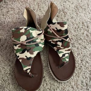 New never worn camp sandals